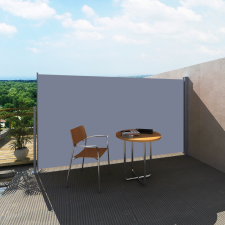 vidaXL Patio Behúzható Oldal-Napellenző 160 x 300 cm Szürke kerti bútor