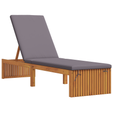 vidaXL Pihenőágy Párnával 200x55x30 cm Tömör Akácfából (4108116) kerti bútor