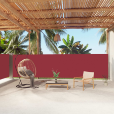 vidaXL piros behúzható oldalsó napellenző 160 x 1000 cm kerti bútor