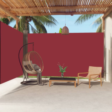 vidaXL piros behúzható oldalsó napellenző 220 x 600 cm kerti bútor