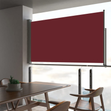 vidaXL Piros behúzható oldalsó terasz napellenző 160 x 300 cm kerti bútor