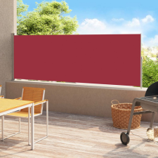 vidaXL piros behúzható oldalsó terasznapellenző 180 x 500 cm kerti bútor