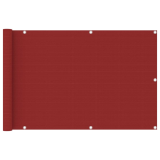 vidaXL piros HDPE erkélyparaván 90 x 400 cm kerti bútor