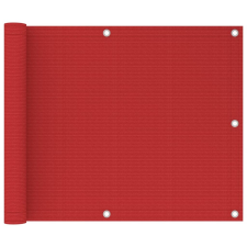 vidaXL piros HDPE erkélytakaró 75 x 300 cm kerti bútor