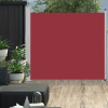 vidaXL Piros kihúzható oldalsó teraszi napellenző 170 x 300 cm