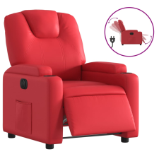 vidaXL piros műbőr elektromos dönthető fotel (3204421) bútor