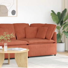 vidaXL Piros narancssárga moduláris kanapé sarokmodul párnákkal 100 cm bútor