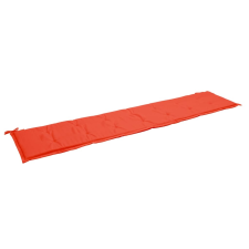 vidaXL piros párna kerti padhoz 200 x 50 x 3 cm kerti bútor