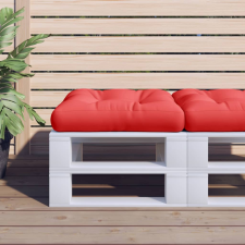 vidaXL piros szövet raklappárna 58 x 58 x 10 cm lakástextília