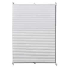vidaXL Plisse roló 110 x 100 cm fehér redős roló lakástextília