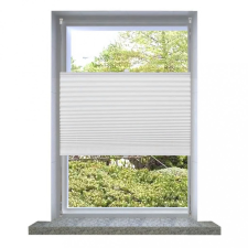 vidaXL Plisse Roló 80 x 125 cm Fehér Redős Roló redőny