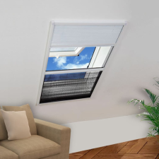 vidaXL Pliszé ablak szúnyogháló árnyékolóval alumíniumból 80 x 100 cm szúnyogháló