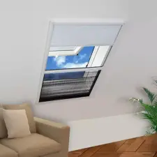 vidaXL Pliszé ablak szúnyogháló árnyékolóval alumíniumból 80 x 120 cm szúnyogháló