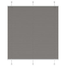 vidaXL pliszírozott redőny antracit 115x100 cm szövetszélesség 114,4cm (4015078) lakástextília
