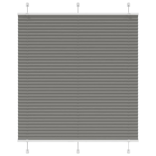 vidaXL pliszírozott redőny antracit 115x150 cm szövetszélesség 114,4cm lakástextília