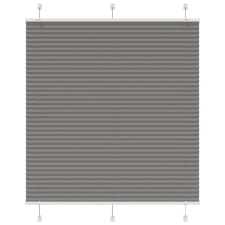 vidaXL pliszírozott redőny antracit 120x150 cm szövetszélesség 119,4cm redőny