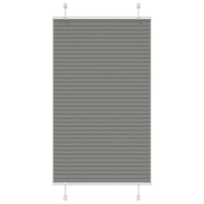 vidaXL pliszírozott redőny antracit 75x100 cm szövetszélesség 74,4 cm (4015070) lakástextília