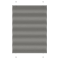 vidaXL pliszírozott redőny antracit 85x150 cm szövetszélesség 84,4 cm lakástextília