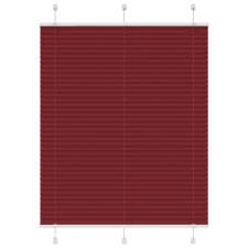 vidaXL pliszírozott redőny Bordeaux piros 105x100 cm szövetszélesség redőny
