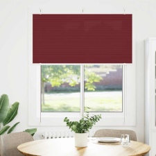 vidaXL pliszírozott redőny Bordeaux piros 115x100 cm szövetszélesség (4015231) lakástextília