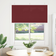 vidaXL pliszírozott redőny Bordeaux piros 120x100 cm szövetszélesség lakástextília