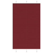 vidaXL pliszírozott redőny Bordeaux piros 120x200 cm szövetszélesség lakástextília