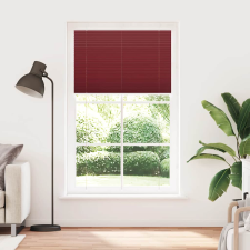 vidaXL pliszírozott redőny Bordeaux piros 120x200 cm szövetszélesség (4015266) lakástextília