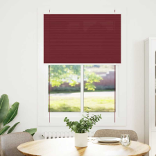 vidaXL pliszírozott redőny Bordeaux piros 85x150 cm szövetszélesség (4015242) lakástextília