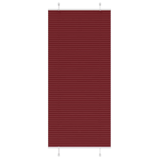 vidaXL pliszírozott redőny Bordeaux piros 95x200 cm Szövetszélesség lakástextília