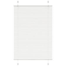 vidaXL pliszírozott redőny Fehér 85x100 cm szövetszélesség 84,4 cm lakástextília