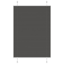 vidaXL pliszírozott redőny fekete 100x100 cm szövetszélesség 99,4 cm redőny