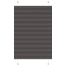 vidaXL pliszírozott redőny fekete 100x150 cm szövetszélesség 99,4 cm lakástextília