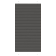 vidaXL pliszírozott redőny fekete 100x200 cm szövetszélesség 99,4 cm redőny