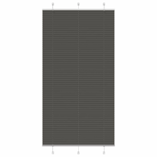 vidaXL pliszírozott redőny fekete 100x200 cm szövetszélesség 99,4 cm lakástextília
