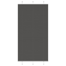 vidaXL pliszírozott redőny fekete 105x200 cm szövetszélesség 104,4 cm redőny