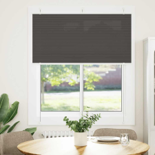 vidaXL pliszírozott redőny fekete 115x150 cm szövetszélesség 114,4 cm (4015146) lakástextília