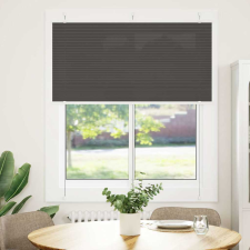 vidaXL pliszírozott redőny fekete 120x100 cm szövetszélesség 119,4 cm (4015130) lakástextília