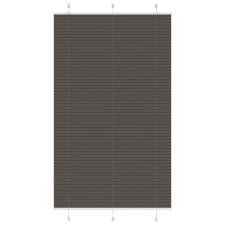 vidaXL pliszírozott redőny fekete 120x200 cm szövetszélesség 119,4 cm redőny