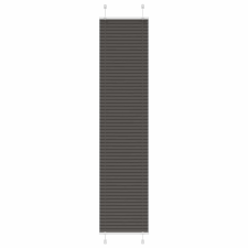 vidaXL pliszírozott redőny fekete 45x200 cm szövetszélesség 44,4 cm redőny
