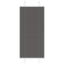 vidaXL pliszírozott redőny fekete 55x100 cm szövetszélesség 54,4 cm redőny
