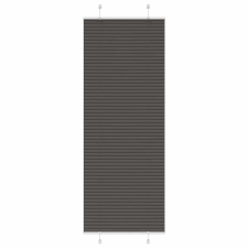 vidaXL pliszírozott redőny fekete 70x200 cm szövetszélesség 69,4 cm lakástextília