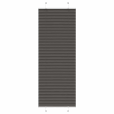 vidaXL pliszírozott redőny fekete 80x200 cm szövetszélesség 79,4 cm redőny
