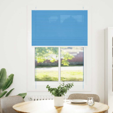 vidaXL pliszírozott redőny kék 100x100 cm szövetszélesség 99,4 cm (4015177) lakástextília