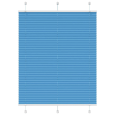 vidaXL pliszírozott redőny kék 105x100 cm szövetszélesség 104,4 cm lakástextília