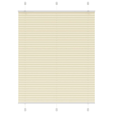 vidaXL pliszírozott redőny krém 105x100 cm szövetszélesség 104,4 cm redőny