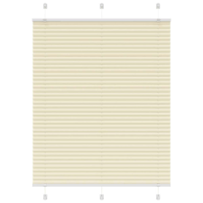 vidaXL pliszírozott redőny krém 105x100 cm szövetszélesség 104,4 cm lakástextília