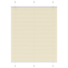 vidaXL pliszírozott redőny krém 110x150 cm szövetszélesség 109,4 cm redőny