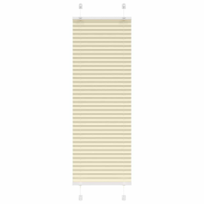 vidaXL pliszírozott redőny krém 40x100 cm szövetszélesség 39,4 cm redőny
