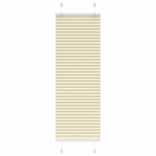 vidaXL pliszírozott redőny krém 40x150 cm szövetszélesség 39,4 cm redőny