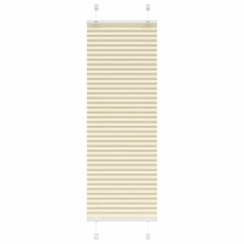 vidaXL pliszírozott redőny krém 45x100 cm szövetszélesség 44,4 cm lakástextília